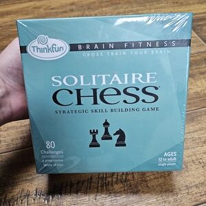 Thinkfun Brain Fitness Solitaire Chess 80 Challenges Strategic Skill Game SEALED